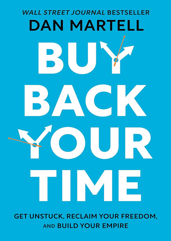 Medium-size book cover image of “Buy Back Your Time” by Dan Martell.