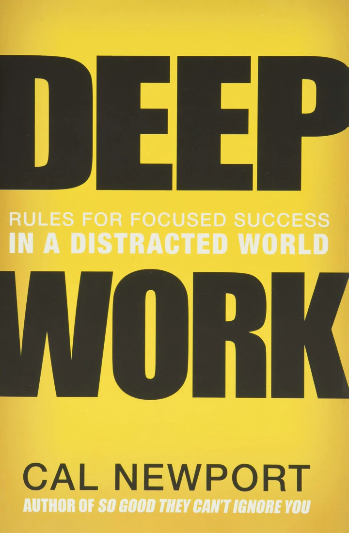 Thumbnail image of “Deep Work” by Cal Newport.